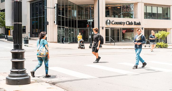 Downtown Kansas City’s workforce is 76 percent back from pre-pandemic levels, according to data cited by Tommy Wilson, an official with the Downtown Council of Kansas City. Photo by Brett Smith